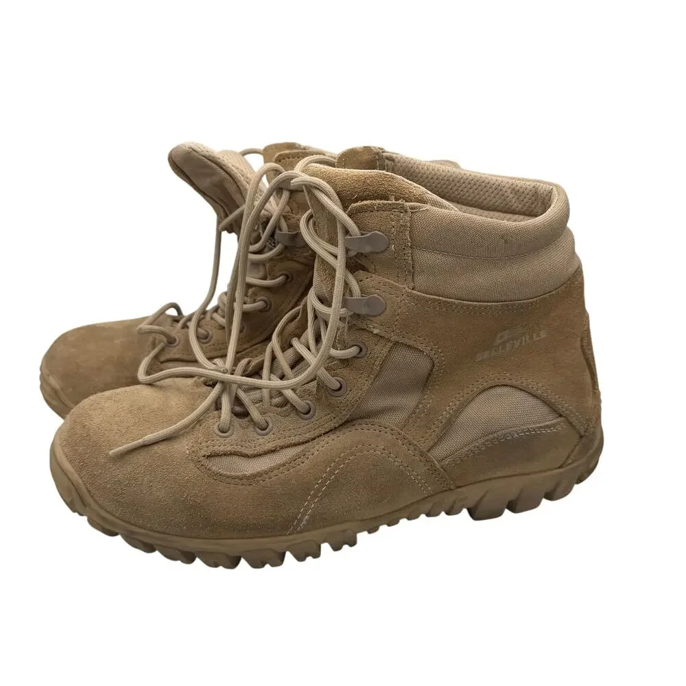 Belleville Sabre 763 Men’s 6-inch Waterproof Hybrid Assault Boots Tan Size 10.5